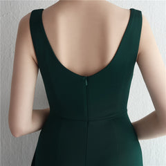 Elegant V-Neck Split Maxi Dress