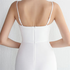 V-Neck Split Fishtail Maxi Dress