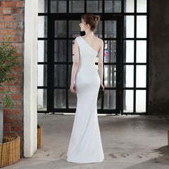 One-Shoulder Fishtail Dress