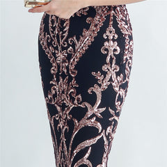 Ostrich Feather Strapless Maxi Dress