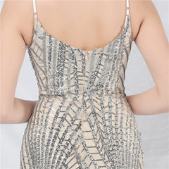 Sequined Split Maxi Dress