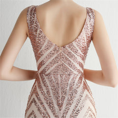 Sequin Fishtail Maxi Dress