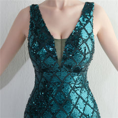 Sequin Split Maxi Dress