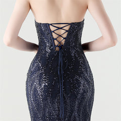 Sequined Heart-Collar Maxi Dress