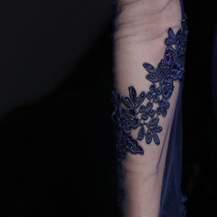 Elegant Lace Diamond Fishtail Dress