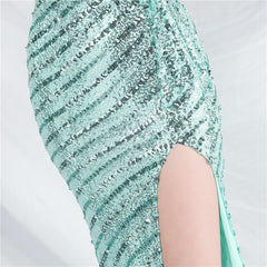 Sequin Split Maxi Dress