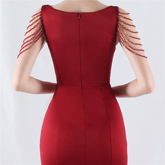 Embroidered Sheer Mesh Maxi Dress