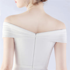 Off-Shoulder Maxi Split Dress