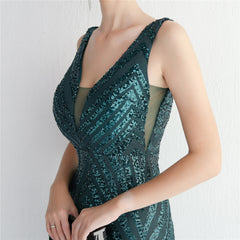 Sequin Fishtail Maxi Dress