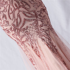 Sequin Mesh Maxi Dress