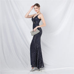 Sequined Split Maxi Dress