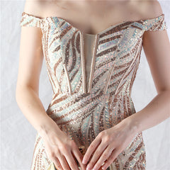 Off-Shoulder Corset Maxi Dress