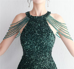 Sequined Split Maxi Dress