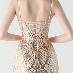 Beaded Corset Sequined Maxi Dress