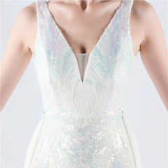 Floral Sequin Beaded Maxi Dress