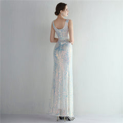 Sequined Split Maxi Dress