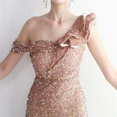 Sequined Fishtail Maxi Dress