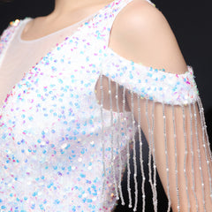 Sequin Fishtail Maxi Dress