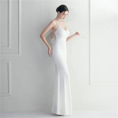 Crisscross Backless Sequined Maxi Dress