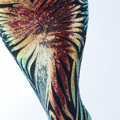 One-Shoulder Sequined Ostrich Feather Dress