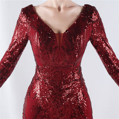 Sequin Feather Maxi Dress