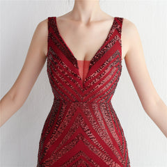 Sequin Fishtail Maxi Dress