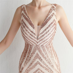 Sequin Fishtail Maxi Dress