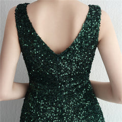 Sequined Fishtail Maxi Dress