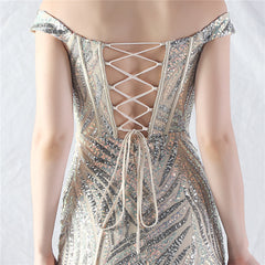 Off-Shoulder Corset Maxi Dress