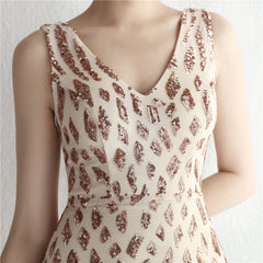 Sequined Fishtail Maxi Dress