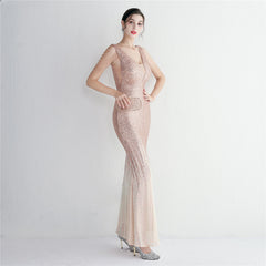 Ombre Sequin Maxi Dress