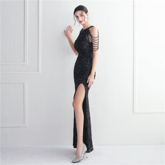 Sequined Split Maxi Dress