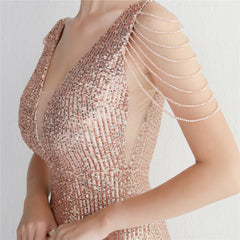 Ombre Sequin Maxi Dress