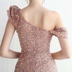 Sequined Fishtail Maxi Dress