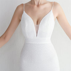 Sequin Beaded Fishtail Maxi Dress