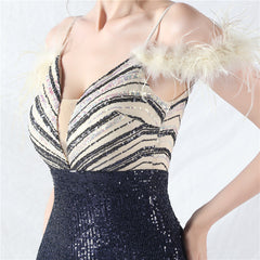 V-Neck Split Maxi Dress