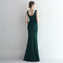 Elegant V-Neck Split Maxi Dress