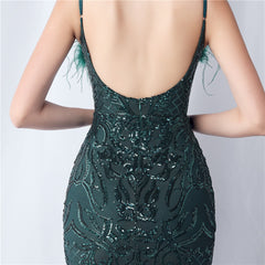 Sequined Split Maxi Dress