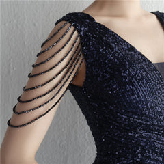 Sequin Fishtail Maxi Dress