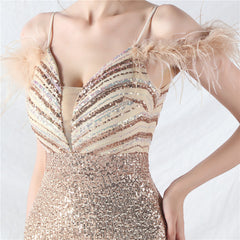 V-Neck Split Maxi Dress