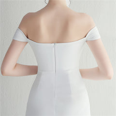 Off-Shoulder Split Maxi Dress