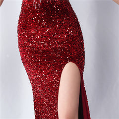 Sequined Fringe Maxi Dress